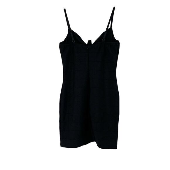 Black Bandage Dress Bodycon Mini Length Structured Underwire Blashe Womens Small - Picture 4 of 6